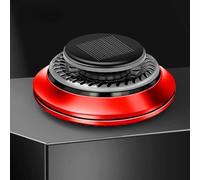 Homeponnew Deodorante per auto rotante ad energia solare con diffusore di profumo, ventola automatica con clip di sfiato per aromaterapia, nero/blu/rosso