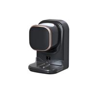 Homeponnew Dispenser automatico di dentifricio e portaspazzolino, montaggio a parete con ricarica USB, regolazione multi-marcia, rimovibile per una facile pulizia, per casa e bagno, nero