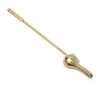 Homeponnew Elegante maniglia dorata per sciacquone, elegante, adatta per il bagno, facile da usare, progettata per un lavaggio senza sforzo