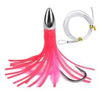 Homeponnew Esca per pesca a traina in lega di zinco, 15 cm, 14 g, con gancio 6/0 per pesca offshore Big Game Fishing, compatibile con tonno, mahi-mahi, marlin, delfino e WAHOO (C)