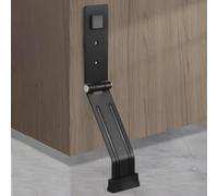 Homeponnew Fermaporta con pedale, One Touch magnetico per funzionamento a mani libere, struttura in acciaio al manganese resistente, base in gomma antiscivolo, facile da installare con adesivo o scre