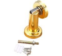 Homeponnew Fermaporta in acciaio inox, montaggio a parete, resistente, con base rinforzata per una presa forte, nero