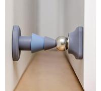 Homeponnew Fermaporta in silicone con magnete, chiusura in gomma morbida, per uso domestico, trasparente e antigraffio, lavabile, installazione senza punzonatura con gel senza traccia, per porte