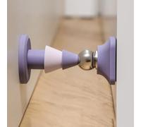 Homeponnew Fermaporta in silicone con magnete, chiusura in gomma morbida, per uso domestico, trasparente e antigraffio, lavabile, installazione senza punzonatura con gel senza traccia, per porte