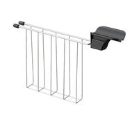 Homeponnew Gabbia per panini per tostapane, in acciaio inox, con manici resistenti al calore, design compatto, per bagel, panini e tazze da tè, colore nero