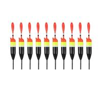Homeponnew Galleggiante antiscivolo per pesca a lunga distanza, set da 10 pezzi con pesi multipli (3/4/5/10/15 g), terminali in plastica per pesca in mare e acqua dolce
