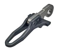 Homeponnew Gancio pieghevole per sella della bicicletta Brompton e 3sixty, acciaio inossidabile lavorato a CNC e lega di alluminio, leggero 12 g, 64 mm, compatibile con biciclette pieghevoli vintage