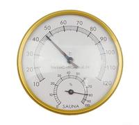 Homeponnew Igrometro per sauna e termometro per un monitoraggio accurato della temperatura e dell'umidità nelle stanze della sauna, alloggiamento in ABS montato a parete