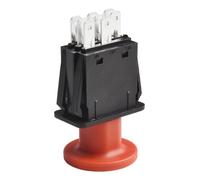 Homeponnew Interruttore di ricambio per tosaerba ZERO Turn 582107602, 539101768, 582107601 - per costruzione durevole in plastica e metallo, nero e rosso, 1 pezzo rosso