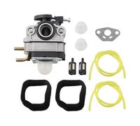 Homeponnew Kit carburatore per decespugliatori HY26SST 26cc e BM25CSAC BM25SSAC 25cc set di ricambio 10 pezzi con tubo carburante, filtro aria, filtro carburante, guarnizione e tappo