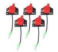 Homeponnew Kit di 5 interruttori on/off Kill Stop per Motosega Robin Subaru - Compatibile con EY15, EY20, EY28, EY27, EX13-EX40 & EH36-EH41 Series