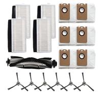 Homeponnew Kit di ricambio per aspirapolvere robot per IHome AutoVac Nova/Nova Pro/Nova S1 Pro/Halo/Orbita Pro/Eclipse Pro/Luna Pro, include spazzola principale, 6 spazzole laterali, 4 filtri 6