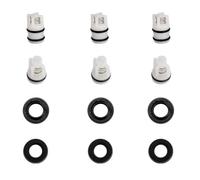 Homeponnew Kit di riparazione testa pompa idropulitrice con paraolio, valvole di ritegno (12 x 26,5 mm e 12 x 18 mm), stantuffo e guarnizioni dell'acqua per lavatrici portatili da 220 V (triangolo)