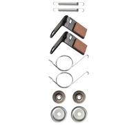 Homeponnew Kit pastiglie freno per GY21943B | Include molla di fissaggio e boccola del ponte | Compatibile con tosaerba da 100 105 110 115 120 125 130 | 2 set di componenti in metallo per tosaerba da