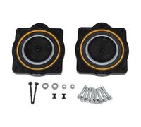 Homeponnew Kit Ricostruzione Diaframma Pompa Aria per Hiblow per HP-60 e per HP-80 - Kit di riparazione di ricambio con 2 diaframmi e 10 rondelle di serraggio a vite, nero