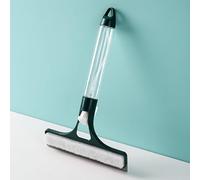 Homeponnew Lavavetri in silicone tutto in uno con spruzzatore d'acqua integrato, per lama in TPR e spugna per la pulizia di vetri e specchi