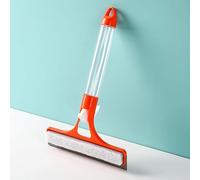 Homeponnew Lavavetri in silicone tutto in uno con spruzzatore d'acqua integrato, per lama in TPR e spugna per la pulizia di vetri e specchi