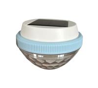 Homeponnew Luce galleggiante solare impermeabile per piscine interrate e fuori terra, lampada che cambia 7 colori con grado di protezione IP45, 10,7 x 7 cm, confezione da 2 (pesca colorata)