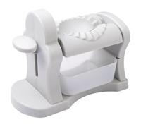 Homeponnew Macchina automatica per ravioli con vassoio, pressa rapida per gnocchi, base antiscivolo, facile da usare e pulire, grigio