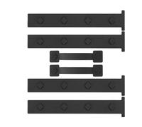 Homeponnew Maniglie e cerniere decorative per porta del garage, set di 6 pezzi magnetici per porte di garage in metallo, stile carrozza, nero, resistente alle intemperie, facile da installare