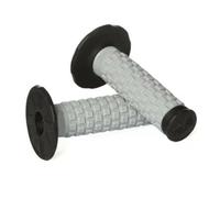 Homeponnew Manopole per manubrio moto stile Pro Taper - Gomma antiscivolo Diamond Texture, diametro interno 22 mm/24 mm, coppia nera per la maggior parte delle moto e moto da cross (manubri da 7/8")