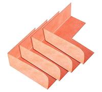 Homeponnew Membrana doccia angolare impermeabile per vasca da bagno e bagno turco, 14 x 14 x 5 cm, in polietilene con rivestimento in flanella, sigillante per angoli interni senza cuciture, confezione