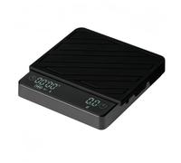 Homeponnew Mini bilancia da caffè ricaricabile con timer, bilancia digitale per caffè espresso da 2 kg, 0,1 g, per preparare la cucina, bilancia portatile USB-C compatibile con grammi/once (nero)