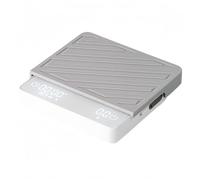 Homeponnew Mini bilancia da caffè ricaricabile con timer, bilancia digitale per caffè espresso da 2 kg, 0,1 g, per la preparazione della cucina, bilancia portatile USB-C compatibile con grammi/once