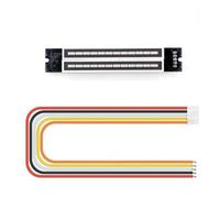 Homeponnew Mini doppio modulo indicatore di livello musicale a LED a 12 bit, misuratore di velocità della luce regolabile con modalità AGC, scheda amplificatore stereo per kit fai da te, tensione di