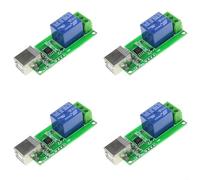 Homeponnew Modulo relè USB 5V per Smart Home e controllo industriale, senza driver e doppi ingressi di alimentazione, supporta AC 250V/10A e DC 30V/10A, per l'automazione IoT (4)