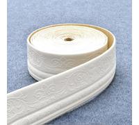 Homeponnew Nastro decorativo per la decorazione della casa, 10 m x 10 cm, in schiuma di cotone, impermeabile, a prova di umidità, facile da tagliare, retro adesivo