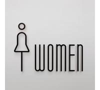 Homeponnew ofor M Restroofor M - Pannello per porte e pareti, per una navigazione chiara, facile installazione e per l'uso in ufficio, bar o decorazione Hofor Me, colore: nero