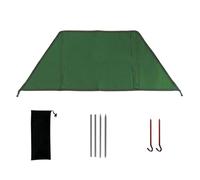 Homeponnew Parabrezza da campeggio in tela per stufe - Paravento pieghevole con pali di supporto e picchetti da terra, 90 x 46 x 35 cm o 165 x 80 x 60 cm, verde (S)