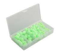 Homeponnew Perline da pesca luminose in plastica morbida, confezione da 100 pezzi, dimensioni assortite, per pesca notturna e in acque profonde, compatibili con ami, galleggianti e sartiame