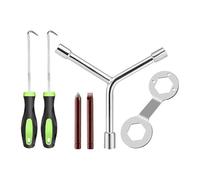 Homeponnew Pinze a espansione a molla per vasca interna della lavatrice, set di chiavi di rimozione con punte in acciaio da 8/10/12 mm, manico argentato lungo 80 mm, compatibile con lavatrici