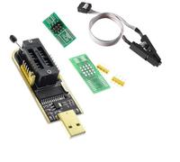 Homeponnew Programmatore USB CH341A per EEPROM serie 24/25 e SPI Flash ICs, scrittore BIOS con porta TTL, supporta la programmazione del microcontroller STC, uscita 5V/3.3V