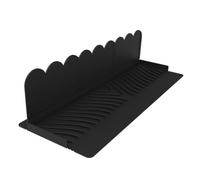 Homeponnew Protezione in silicone per lavello da cucina, paraspruzzi per la difesa del piano di lavoro, compatibile con superfici in pietra di granito e quarzo, nero (nero)