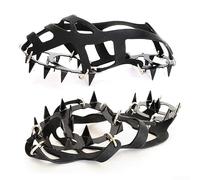 Homeponnew Punta antiscivolo a 18 denti in acciaio per una migliore presa e stabilità, per scarpe, antiscivolo, arrampicata, escursionismo, neve, versatile, adatta per avventure all'aperto (L(43-46