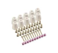 Homeponnew Punta per elettrodo al plasma da 0,96 mm per ESAB PCM-500i, PT-31XL, kit di consumabili per torcia con coppa di protezione, Vortex per anello, ugello 50 pezzi