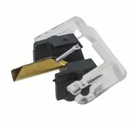 Homeponnew Puntina di ricambio per giradischi Shure M44G, M44-7 e M55E, compatibile con apparecchiature DJ e audio, struttura in plastica e alluminio, nero