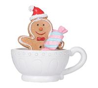 Homeponnew Resina festiva per IDEALE per feste di Natale Caratteristiche Paesaggi Queste statuette natalizie sono giocattoli perfetti Vacanza credere nella fiaba. Resina festiva per IDEALE