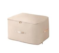 Homeponnew Sacca organizer salvaspazio per piumini, coperte e vestiti, 52 x 42 x 60 cm, robusta e portatile, colore: giallo mandorla