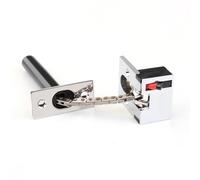 Homeponnew Serratura a catena invisibile in lega di zinco per una maggiore sicurezza, adatta per porte e finestre in Hofor Mes, hotel e pensioni, facile installazione, nero