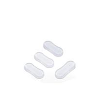 Homeponnew Set di 4 paracolpi per WC in silicone, resistenti adesivi, per coperchio del WC silenzioso, trasparenti e facili da installare