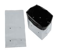 Homeponnew Set di 50 sacchetti per piantare con sacchetti in PE bianco e nero per coltivazione senza suolo, compatibili con uso interno ed esterno, 37 x 18 x 15 cm e 31 x 14 x 12 cm, dimensioni 8 l