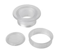 Homeponnew Set di coperture per ombrellone per tavoli da patio esterno, guarnizione protettiva in plastica per anello compatibile con fori da tavolo da 5 cm, grigio e trasparente (trasparente)