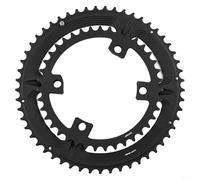 Homeponnew Set di corona per bici da strada, 53-39 denti, doppio anello catena in alluminio 110BCD 7075, compatibile con 105 R7000 R8000 DA9100, design asimmetrico per velocità 10/11/12 (53-39t)