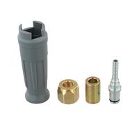 Homeponnew Set di raccordi per tubi idropulitrici con manicotto, 4 pezzi per punte per tubi HDS/HD 5-11P/HD400/HD600/HD6-15C, compatibili con modelli Kärcher, costruzione in plastica/rame/ferro