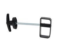 Homeponnew Set di serrature con maniglia a T con 2 chiavi, stelo da 14,5 cm per porta del capannone, in lega di zinco verniciata a polvere nera e ferramenta in ferro