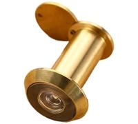 Homeponnew Spioncino in ottone, grandangolare di sicurezza a 220 gradi con lente ottica HD e copertura posteriore anti-sbirciamento, regolabile per spessore della porta da 35 a 80 mm, struttura in